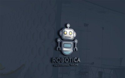 Robot Machine Logo Template