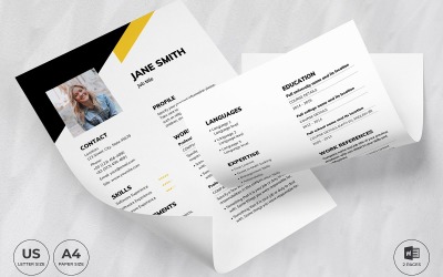 Prémium Financial Planner CV Resume Template Önéletrajz sablon 160027