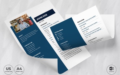 Prémium Legal CV Resume Template Önéletrajz sablon 160024