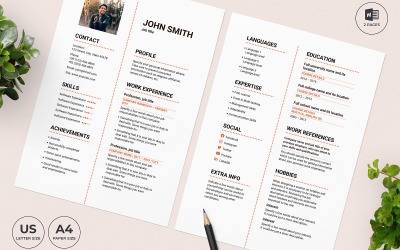 Restaurant Manager CV Özgeçmiş Şablonu