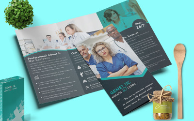 Brochure medica Trifold - Modello di identità aziendale