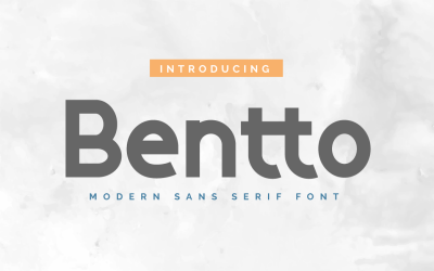 Bentto-lettertype
