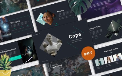 Cope - Modello PowerPoint minimo