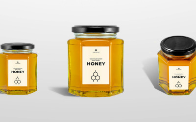 Макет продукта Honey Jar