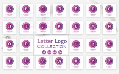 Miglior modello di logo di raccolta di design di lettere