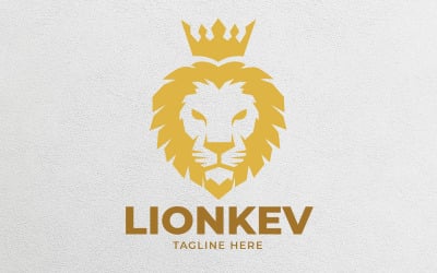 Modello di logo di Lion Kev Design