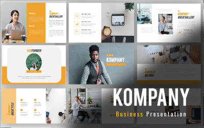 Modello PowerPoint aziendale di Kompany