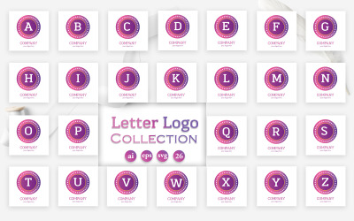 Nejlepší dopis Design Collection Logo šablona