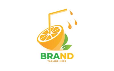 Creative Orange Glass Logo Template