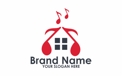 House Music Logo Vorlage