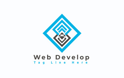 Modello di logo dello sviluppatore Web