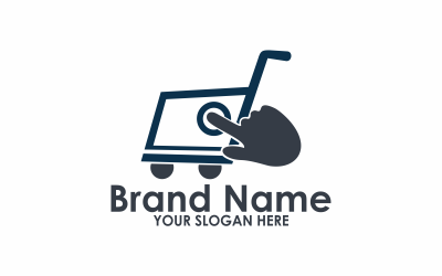Modèle de logo de boutique en ligne