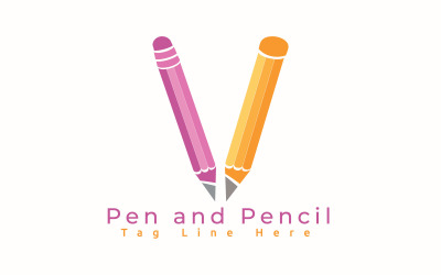 Pen and Pencil Logo Template