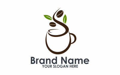 Шаблон логотипа кофейного дерева