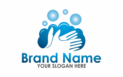 Schone handen Logo sjabloon