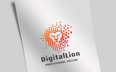 Digitale Löwen-Logo-Vorlage