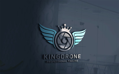 Modelo de logotipo King Drone