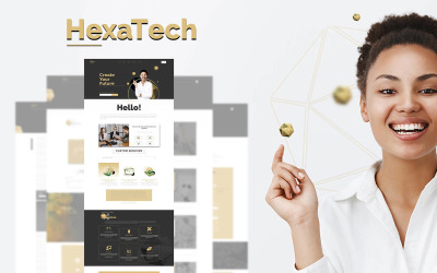 Hexatech - Modèle de société technologique - Kit Elementor