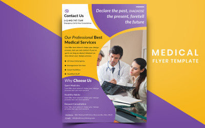 Deprimo - Medical Flyer Design - Vorlage für Corporate Identity