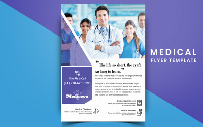 Hermi - Medical Flyer Design - mall för företagsidentitet