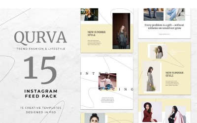 Instagram Feed Pack Qurva Social Media Template