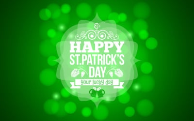 Patrick Day Beer Mug Background Illustration. - Corporate Identity Template