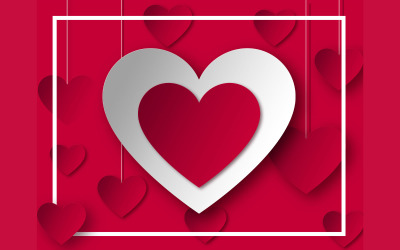 Valentine's Day Postcard for Couples Free PSD Template for Social Media