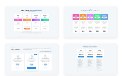 20 Дизайн виджета таблицы цен для Web-UI Kit