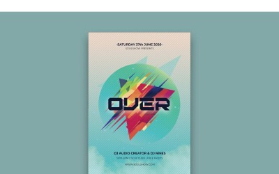 Poster Over - Vector Image