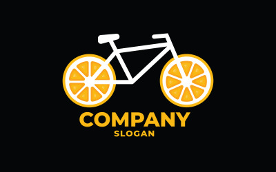 Citron cykel kreativa logotyp mall