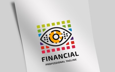 Modelo de logotipo financeiro