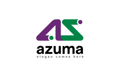 Шаблон логотипа Azuma