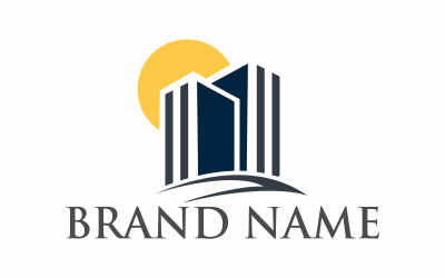Sun Building Logo Vorlage