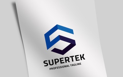 Supertek Harf S Logo Şablonu