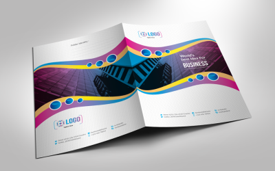 Carpeta de presentación empresarial - Plantilla de identidad corporativa