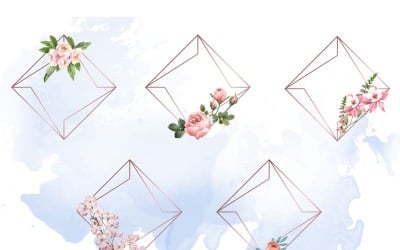 Цветочная Рамка 6 Белый Цветочный Фон