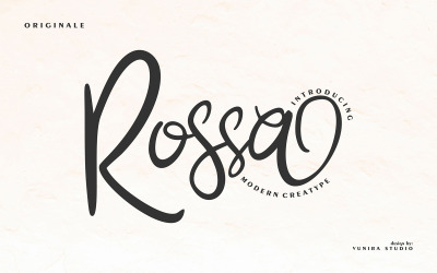 Rossa | Moderne Creatype-Schriftart
