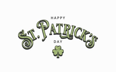 Tarjeta del día de San Patricio. - Plantilla de identidad corporativa