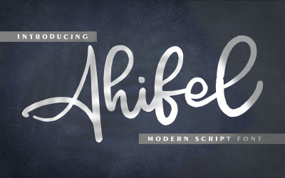 Ahifel |现代草书字体