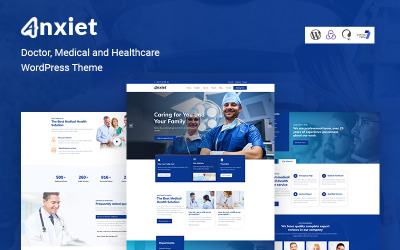 Anxiet - WordPress-tema för läkare, medicinsk och hälsovård