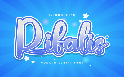 Rifalis | Modern cursief lettertype