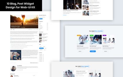 10 Blog, Diseño de widget de publicación para el kit de interfaz de usuario web