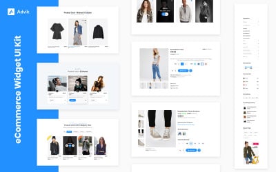 10 Diseño de widget de comercio electrónico para el kit de interfaz de usuario web