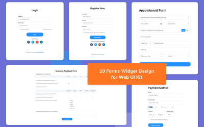 10 Forms Widget Design for Web-UI Kit