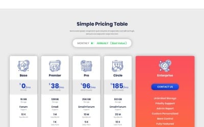 Elementi dell&amp;#39;interfaccia utente di PT 13 Simple Pack
