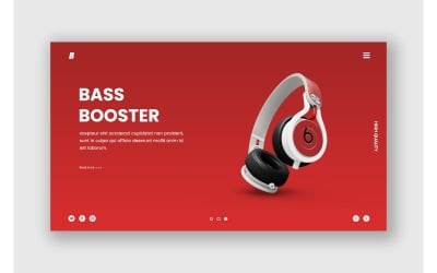 Elementos de interface do Hero 31 Bass Booster
