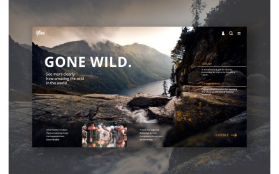 Éléments de l&amp;#39;interface utilisateur Hero 7 Wild