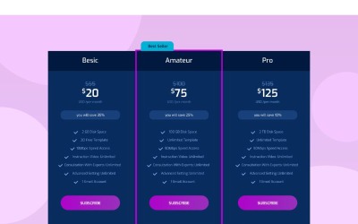 PT 40 Web Hosting UI-elementen