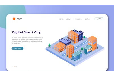 ISO 5 Digital Smart City UI-element