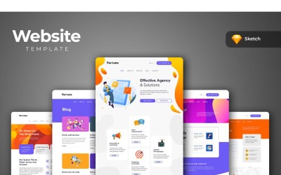 Elementi dell&amp;#39;interfaccia utente di Web 4 Fortune